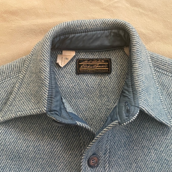 Vintage Men’s Eddie Bauer Pure Wool Flannel Jacket - Picture 6 of 6